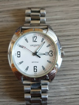 Orologio Vagary Bianco Acciaio Inox WR 10 BAR Japan Moviment Stainless  Steel | eBay
