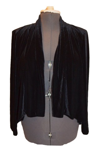 Alex Evenings Vintage 80s Black Velvet 
