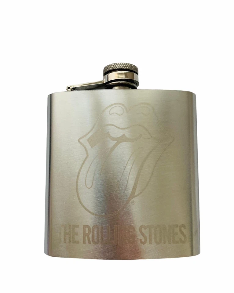 INFACTORY Limited Edition Rolling Stones Flachmann – Edelstahl, 200 ml