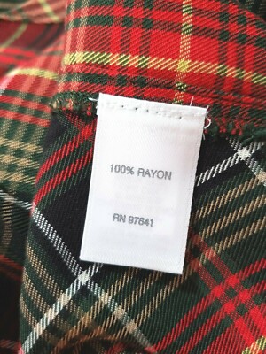 J. Jill Womens Plaid Tunic top size M Tall Handkerchief hem button