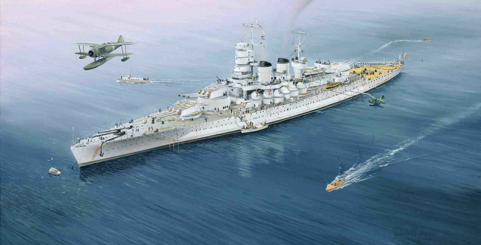 Trumpeter 05779 - 1:700 Italian Navy Battleship RN V.Veneto 1940 - New