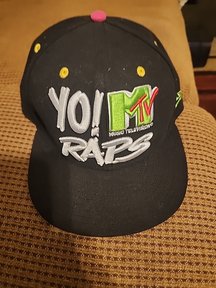Vintage 1990s MTV Music Television Wave Logo Cap, Made In USA 90s - Foto 6
