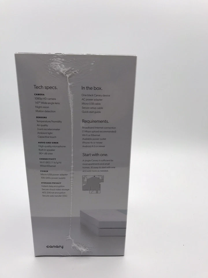 (6) Canary Smart Home Security Camera - Black CAN100USBK | New - 6 units - Image 2 of 4