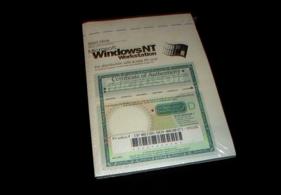 Vintage Microsoft Windows NT Workstation 4.0 Software Full Version NEW