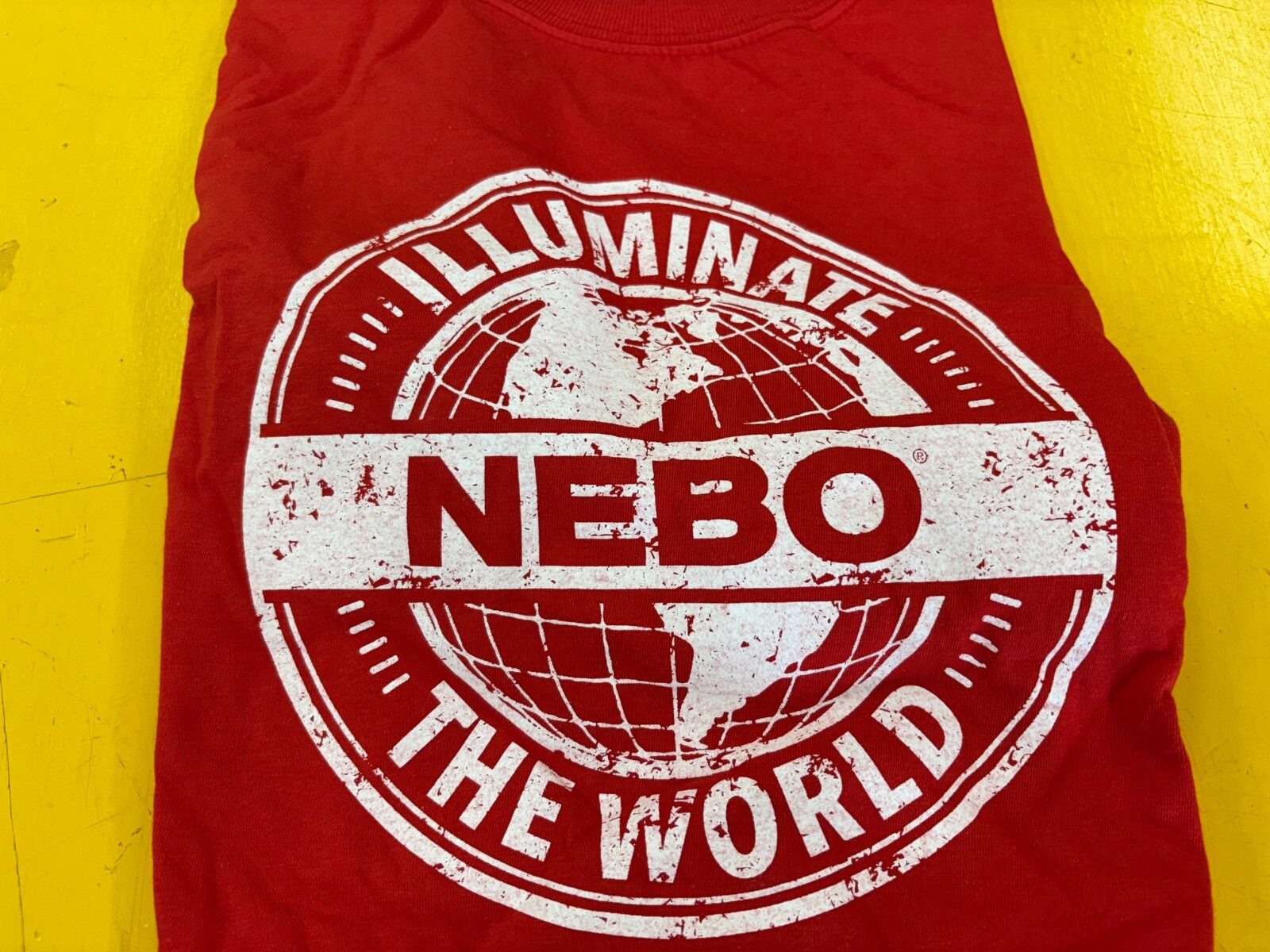 NEBO Flashlights trucker style hat cap blue Adjustable with t shirt xl image 2