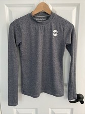 billabong womens rash guard charcoal size small