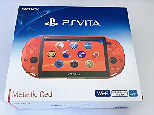 【ほぼ未使用】PSVITA PCH-2000 メタリックレッド USED PS Playstation vita Wi-Fi model METALLIC RED PCH-2000 ZA26