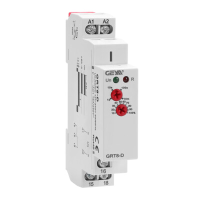 GEYA Off Delay Timer Relay Without Supply Voltage Power Off Failure AC/DC12-240V