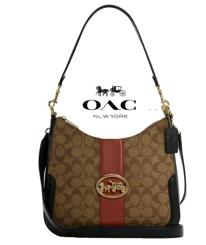 Coach Soho Cream Leather Braided Hobo Bag Y2K Gold Hardware Auth