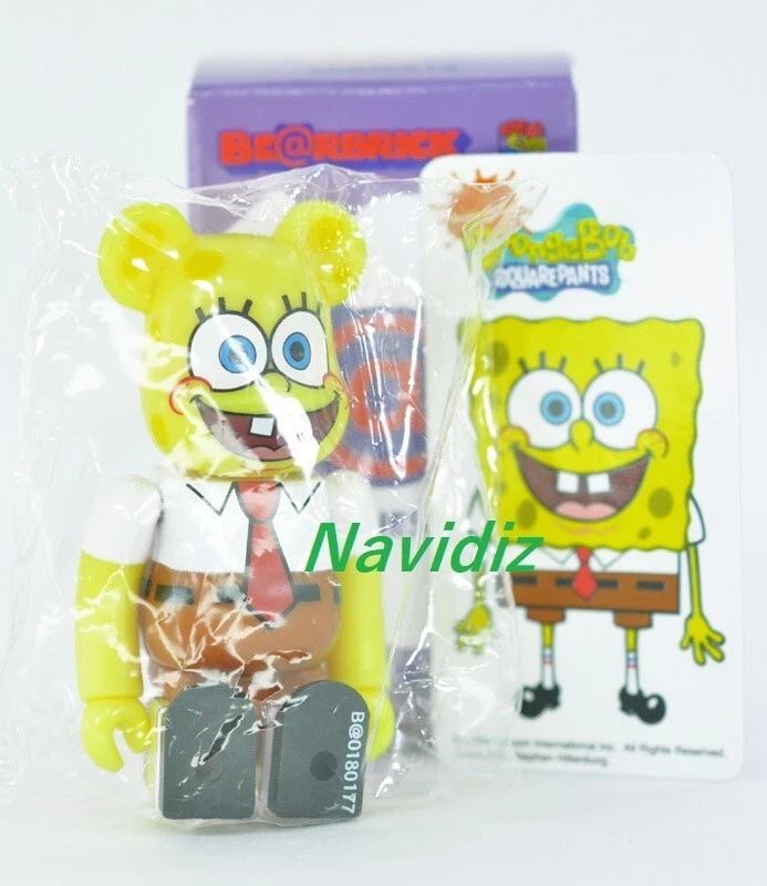 Lindos pantalones cuadrados de Bob Esponja Medicom Bearbrick serie 18 100 % be@rbrick S18 Foto 2 de 4