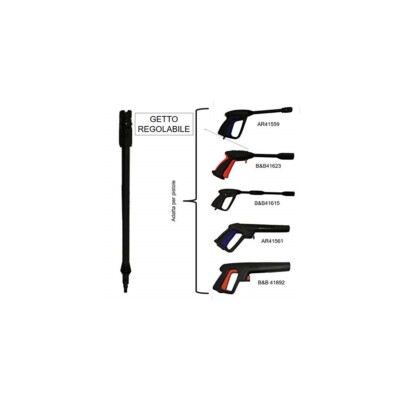 Lancia Regolabile Per Idropulitrice - Ricambio Annovi Reverberi 41621 - Foto 2