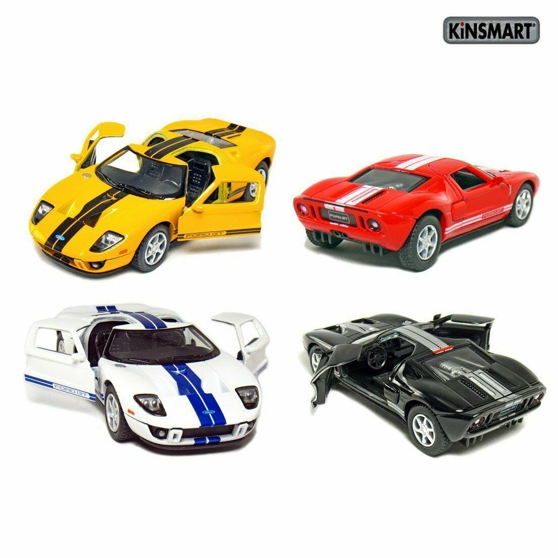 2006 Ford GT, Kinsmart, Racing Car, Diecast Toy Car, 5'', 1