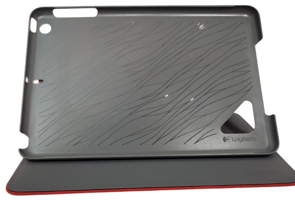 Capa dobradiça Logitech 839-000359 para iPad Mini com tela retina laranja avermelhada em excelente estado usado - Imagem 4 de 4