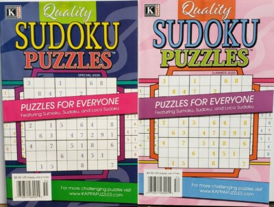2 for 1!! Kappa Quality Sudoku Puzzles Special/Summer 2020 FREE SHIPPING CB