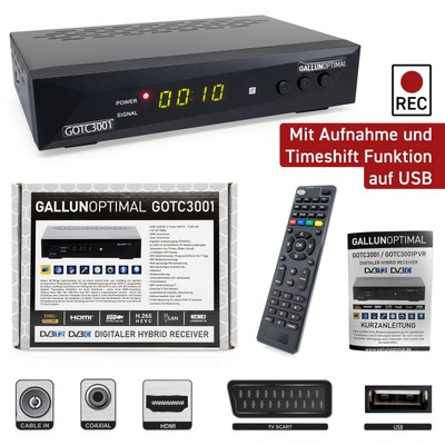 GALLUNOPTIMAL HD DVB-T2 & C Hybrid Receiver