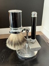 muhle traditional 3 pc shaving set, black horn