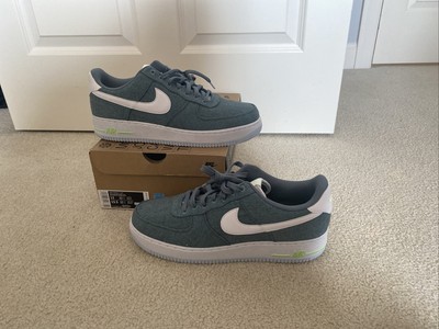 Nike Air Force 1 '07 Recycled Canvas Men's Ozone Blue White Shoes Size 12 DS | eBay