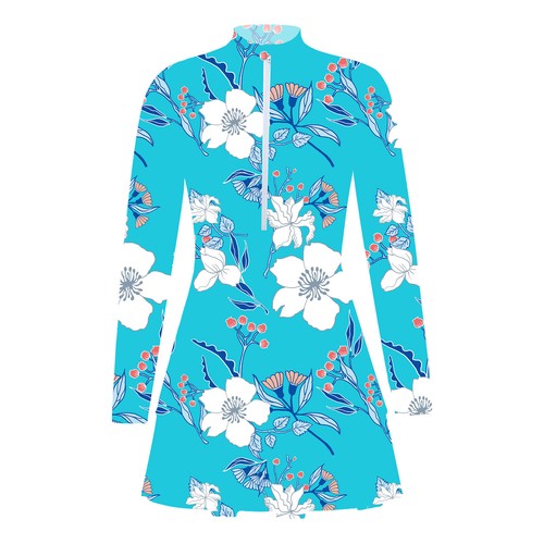 Kids Girl's Swimsuit Training Dress Beach Swimwear UV Protective Dresses Swim - Imagen 20 de 38