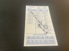 STRAT-O-MATIC Signed Card Debut 1990 Turner Ward 1993 Toronto