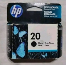 HP 20 Black Ink Cartridge C6614D DeskJet 610 612 630 642 648 656 Exp 07/2012 NIB