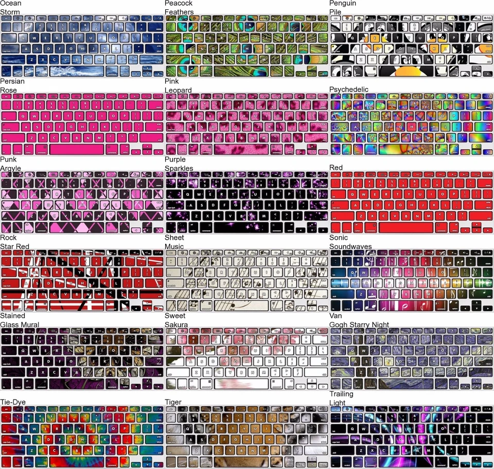 Any 1 Vinyl Decal/Skin for MacBook Pro/Air 13-17" Keyboard (Not 11") - Free Ship - Image 4 of 4