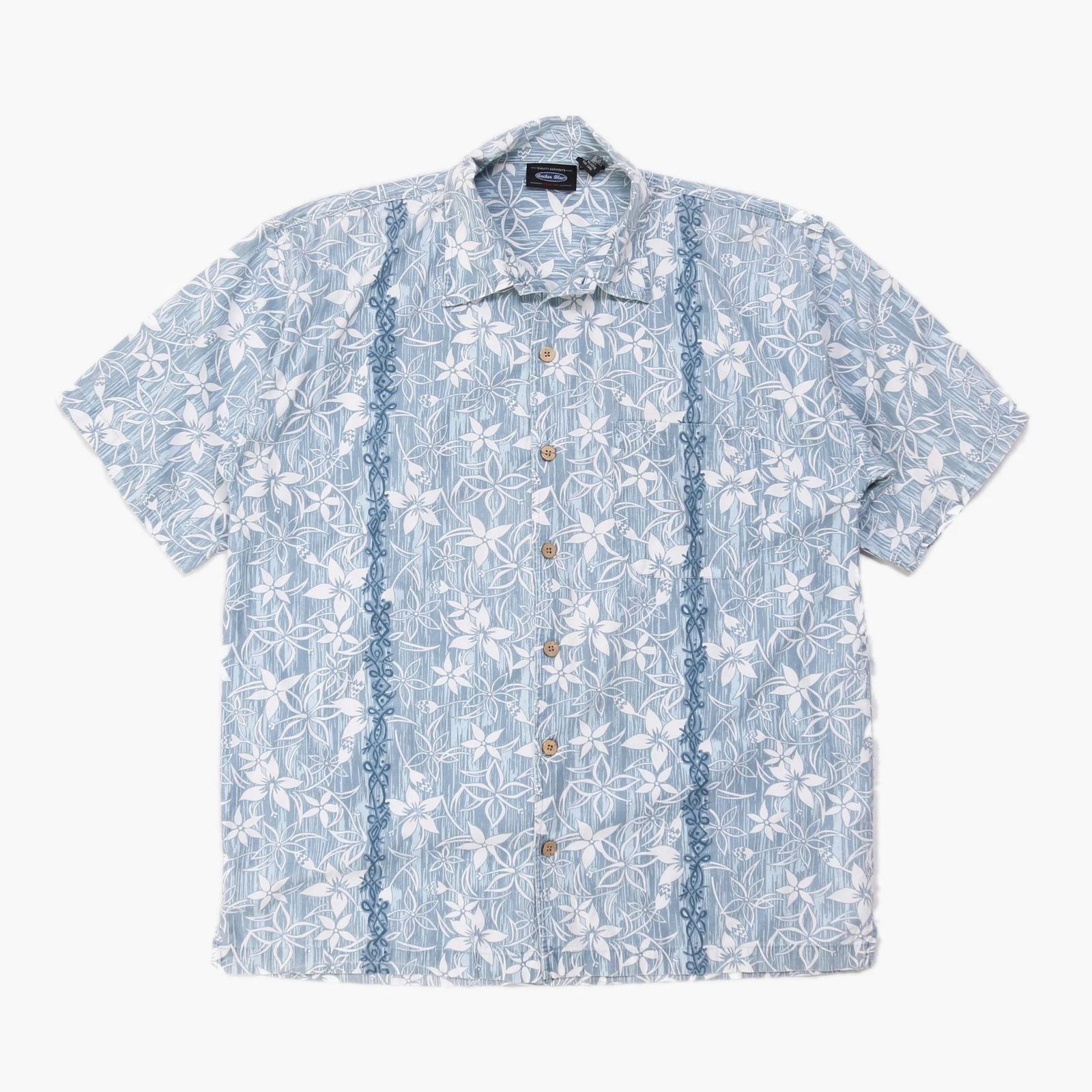 'Anchor Blue' Hawaiian Shirt