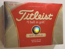 Titleist DT Solo Golf Balls 1 Dozen Count - NEW in boxes