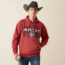 Ariat MEN'S  Liquid Stamp Flag Hoodie 62494
