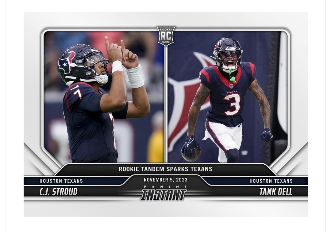 2023-24 Panini Instant #35 CJ Stroud C.J. Tank Dell RC Dual Rookie Card /494 🔥