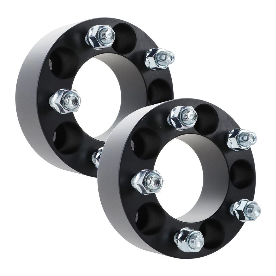 2pcs 2" inch 5x4.5 Wheel Spacers 1/2"x20 82.5MM For Ford Mustang Ranger - Image 2 of 4
