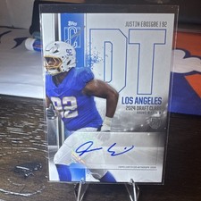 Justin Eboigbe Rookie Auto 2024 Topps Signature Class RC Autographed.