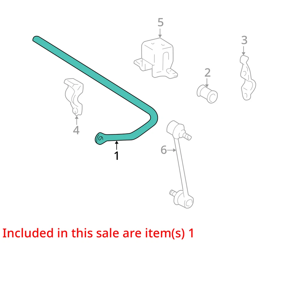 Barra estabilizadora trasera Lexus RX300 2000 AWD OEM 83 k millas - LKQ400786291 Foto 4 de 4