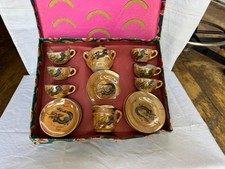 Children's vtg Lusterware porcelain tea set