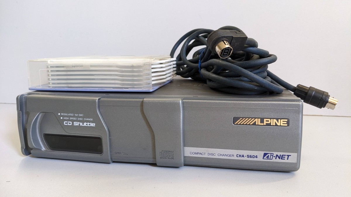 Alpine 6 Disc CD Changer CHA-S604 Ai-Net 1 Bit DAC With Cartridge