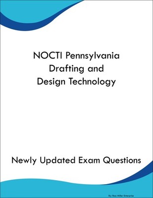 NOCTI Pennsylvania Drafting and Design Technology Study Guide Prep Book