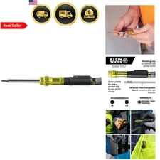 HVAC Multi-Bit Screwdriver Precision 3-in-1 Pocket Tool with Schrader Bits