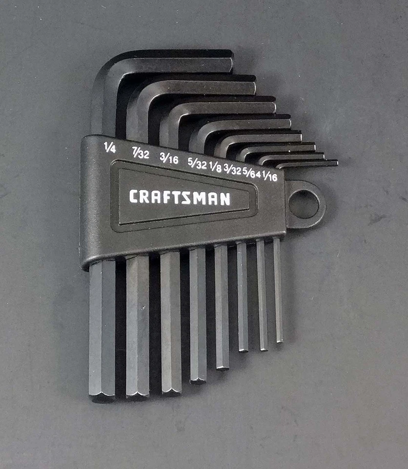 CRAFTSMAN HAND TOOLS 16pc SAE & METRIC MM Allen Short Arm Hex Key wrench set - Image 2 of 4