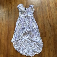 Medium girls Lavender Summer Dress, high low EUC size medium / 8