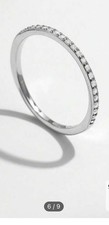 Anello Eternità Mossanite Minimalista Misura 6