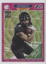 2021 Leaf Pro Set Metal Pink Wave 17/30 Rico Bussey Jr #77 0nr3