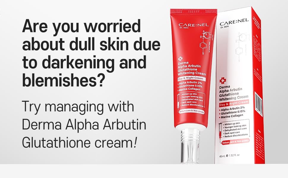 derma alpha arbutin glutathione whitening cream CareNel Derma Alpha Arbutin Glutathione Whitening Cream 45ml –  rupchorcha.com main image 1