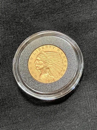 * 1914D * BRILLIANT MS GEM $2.50 GOLD Indian Head Quarter Eagle *OLD COLLECTION*