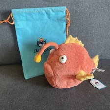 Jellycat NWT Anglerfish Plush Stuffed Animal Excellent Orange
