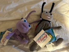 A BUGS LIFE Mini Bean Bag Plush Set of Francis  Dot w Tags Vintage Disney Store