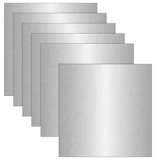 6 Pack Aluminum Sheet Metal 12X12X1/64 Inch Thin Flat Plate Panel