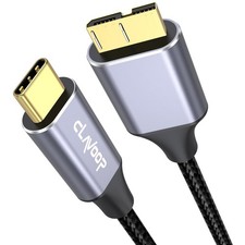 External Hard Drive Cable USB C 1.5FT, 10Gbps Micro B 3.0 to Type C Cord Wire Re