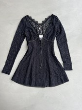 Free People Lace Petra Mini Dress. Black. XS. RRP £158.