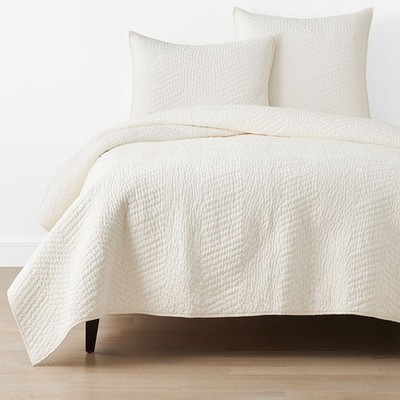 The Company Store Voile Quilt Lightweight Breathable Bedspread 100% Cotton New