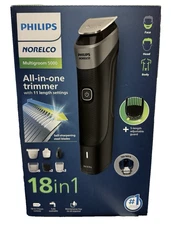 Philips Norelco Multigroom 5000 18-in-1 Trimmer Kit | All-in-One Grooming Set.