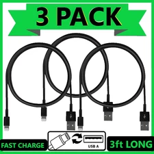 Paquete de 3 cables de carga rápida USB para coche para iPhone 14 13 12 11 X 8 7